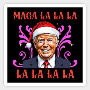 MAGA-la-la-la Funny Donald Trump Christmas Magnet